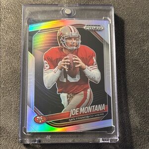 2025 Panini Prizm Black - Joe Montana #130 Silver Prizm